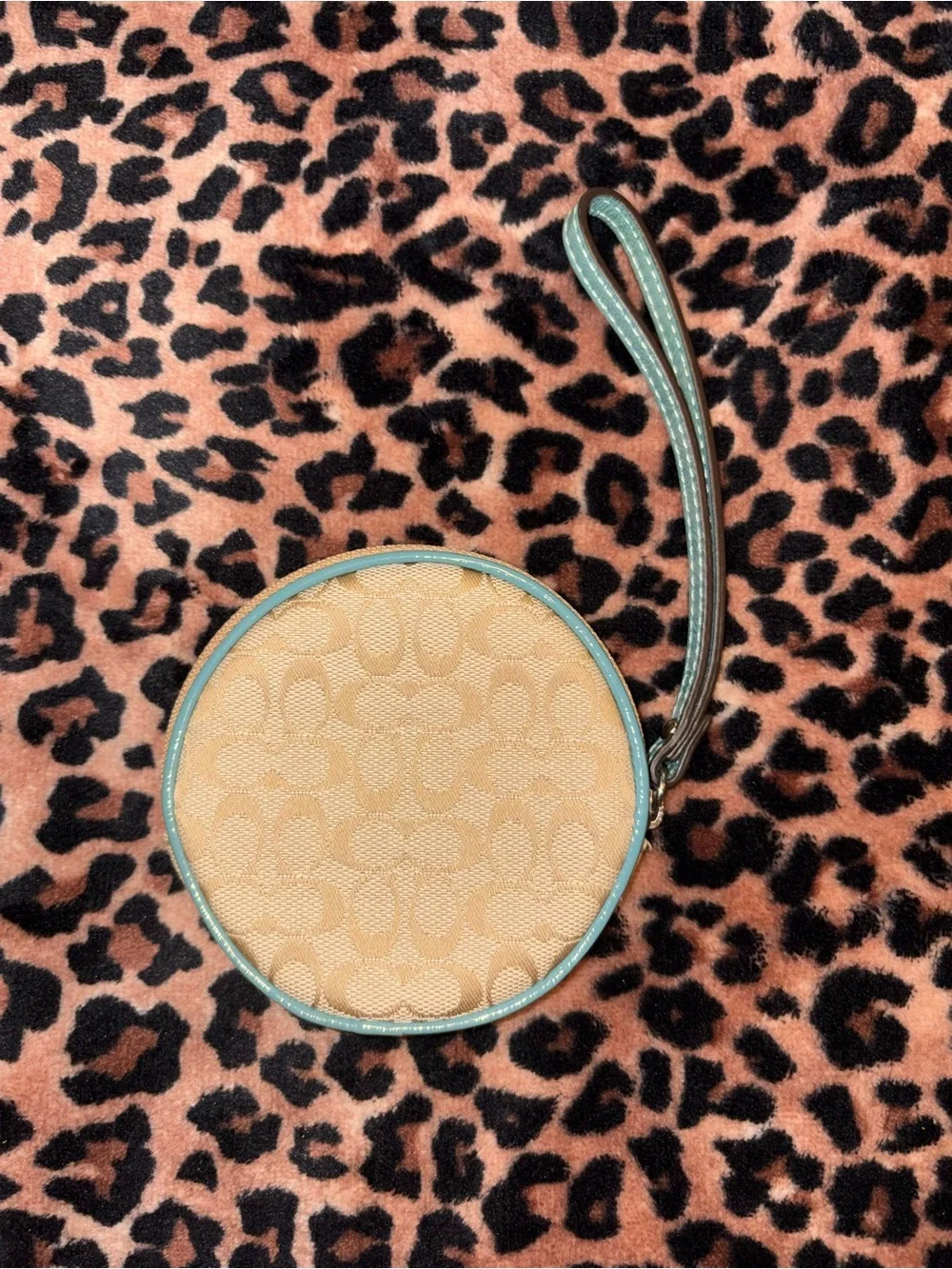 Coach coin purse/wristlet with seahorse